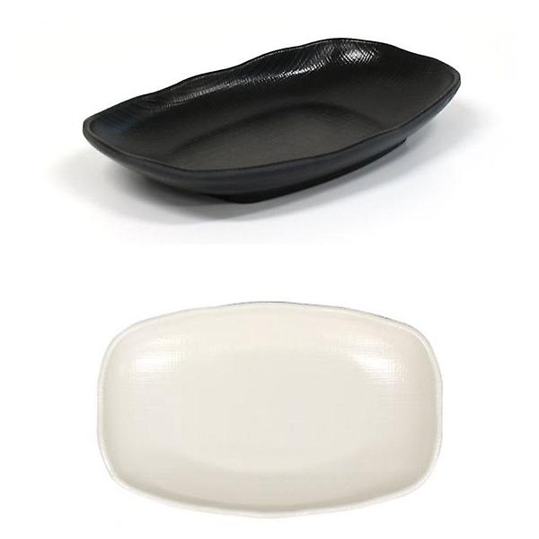  멜라민 분식 떡볶이 접시 김치접시 19.9cm 13호 블랙