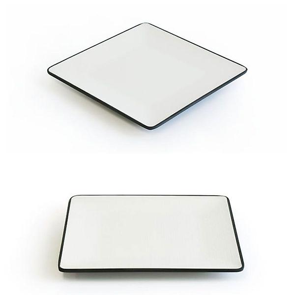  멜라민 사각 개인접시 반찬접시 디저트 접시 18cm 9호