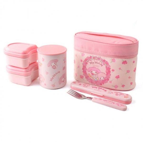  보온도시락 마이멜로디 플라워리스 560ml 스텐 스케이