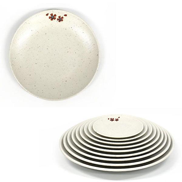  멜라민 원형 뷔페접시 한정식 반찬접시 25cm 5호