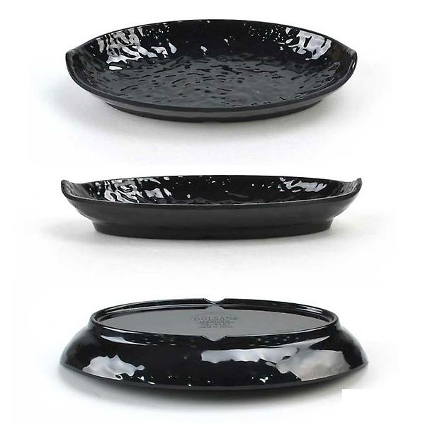  멜라민 한식 반찬그릇 김치그릇 23.8x14.5cm 4호 검정