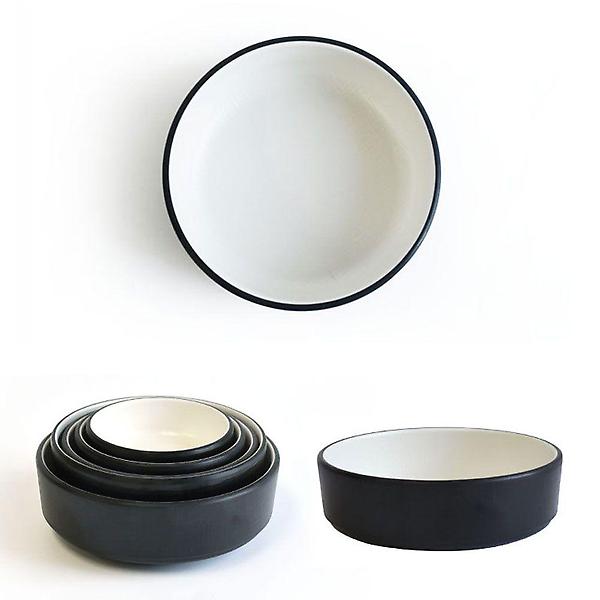  투톤 멜라민 한정식 원형 앞접시 반찬그릇 12.7cm 9호