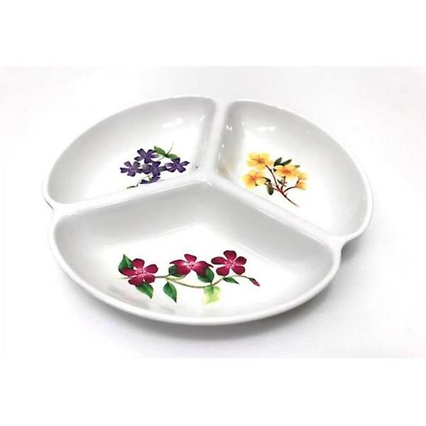  주방용품 삼각형 고급 나눔접시-대형 반찬접시