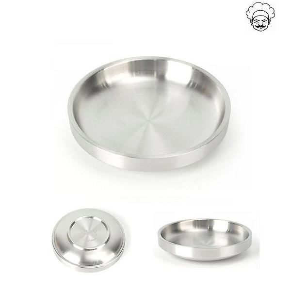  스텐 리린 이중찬기 스텐앞접시 4호