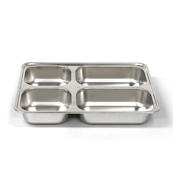  스테인레스 304 깊은 4칸 성인용 병원 급식 스텐 식판