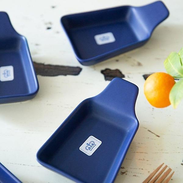  이천도자기 조이엘로 손마름모팬 찬기 네이비