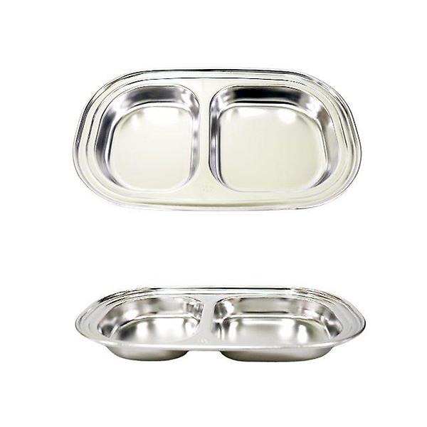  스텐 2구 간식판 1p 나눔그릇 스텐그릇 캠핑그릇