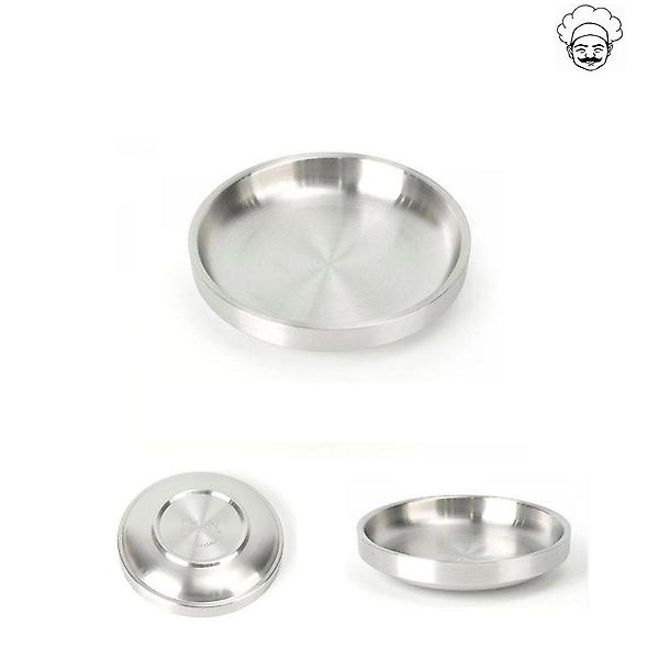  스텐 리린 이중찬기 스텐앞접시 2호