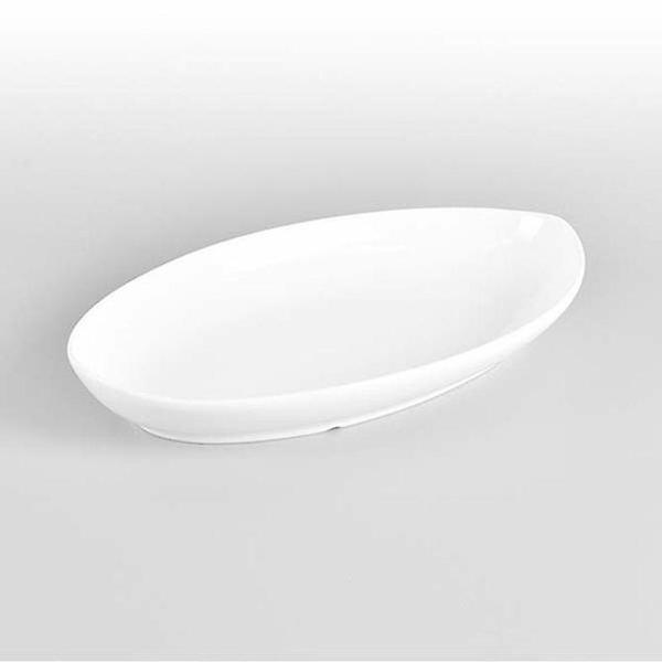  타원접시 도자기 생선접시 반찬 식당 가정 접시 8.5in