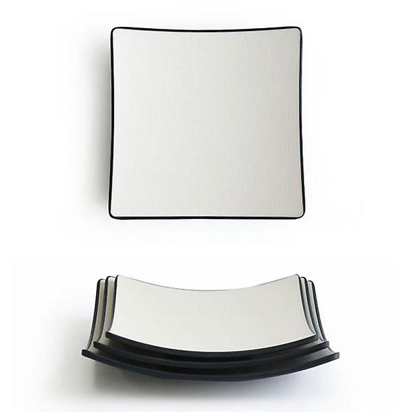  투톤 멜라민 한정식 사각 앞접시 반찬접시 19cm 1호