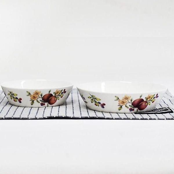  플럼 찬기 도자기 반찬 그릇 앞접시 식기 대 14.8cm