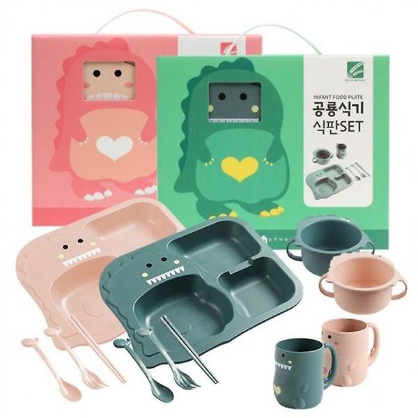  유아 아기 공룡 세트 어린이 식기