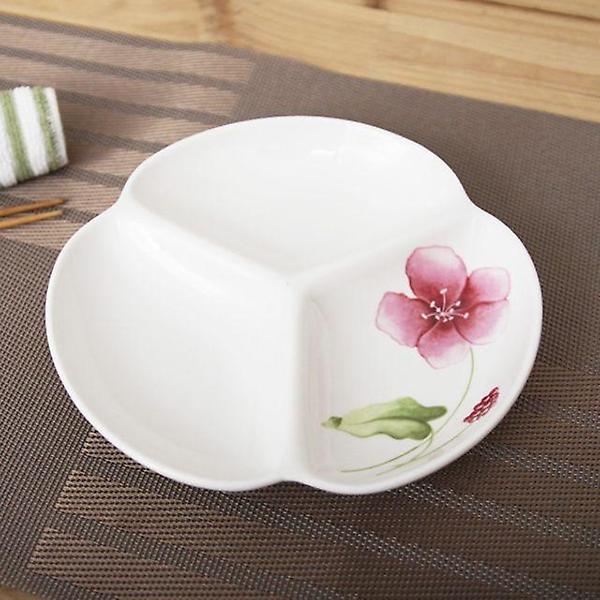  해당화 원형 나눔찬기 3칸 대