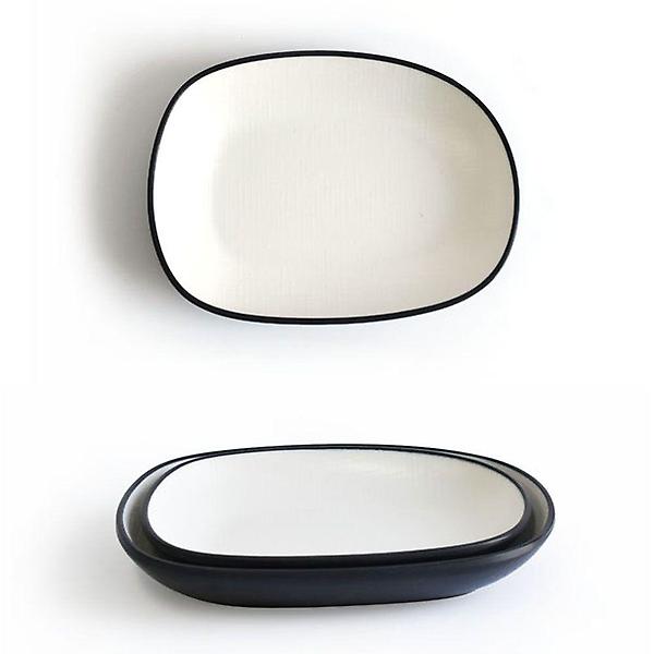  투톤 멜라민 한정식 앞접시 반찬그릇 15.5x11.5cm 3호