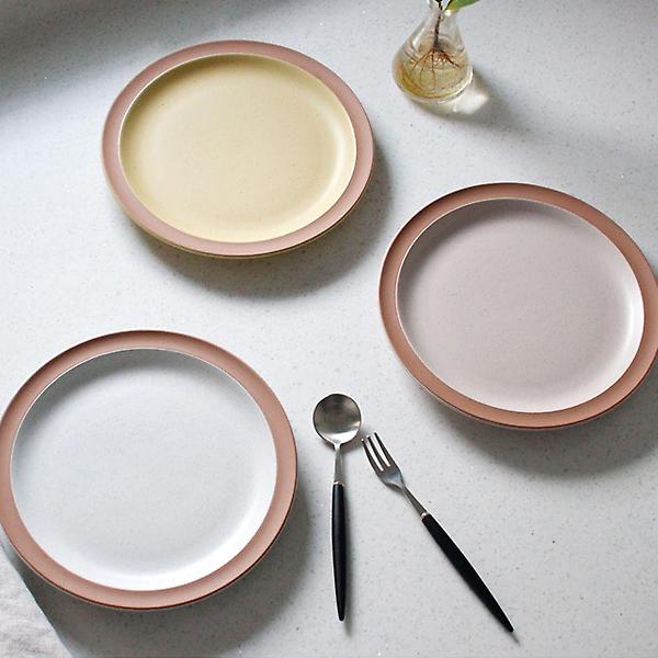  예쁜 접시 도자기 플레이트 그릇 한식 양식 요리 찬기