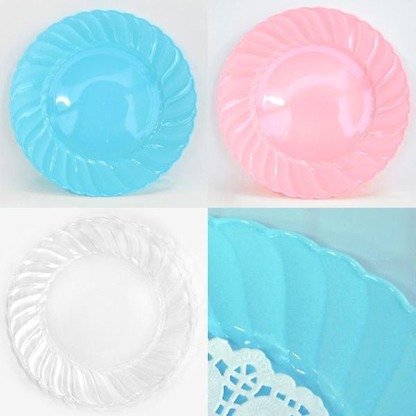  테이블장식 플라스틱 사이드접시 6개입 과일접시