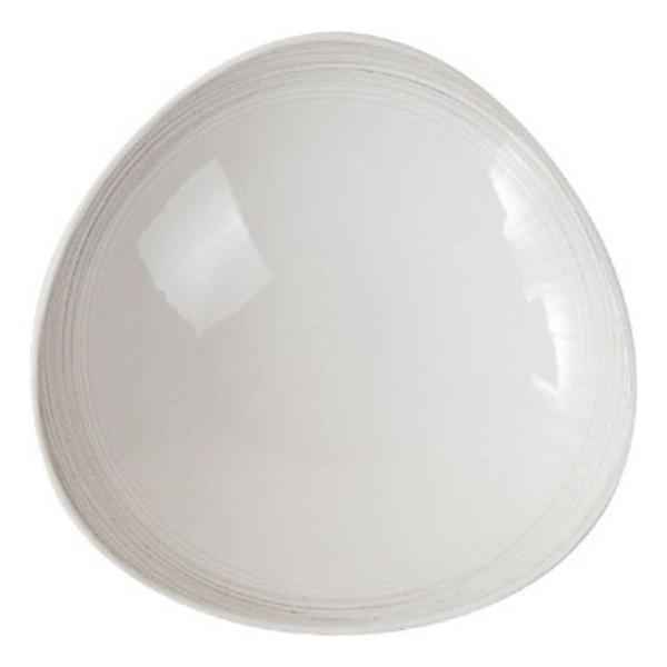  이천도자기 미색라인 삼각찬기 1호 13.8cm 그릇 식기