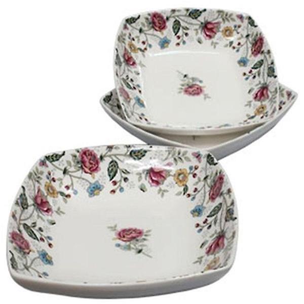  첨본 접시 반찬 그릇 찬기 앞접시 사각 16cm 3p