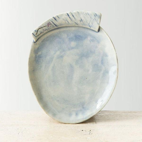  이천도자기 수묵 커피잔 받침 차 티 도자기 받침대