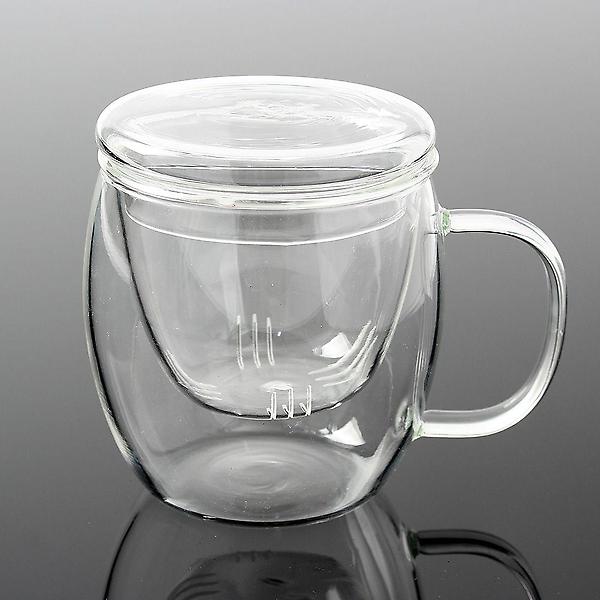  차향 내열 유리 찻잔 티머그 티컵 차컵 차잔 500ml