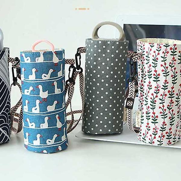  패브릭 텀블러 케이스 핸디 파우치 물병 가방 주머니