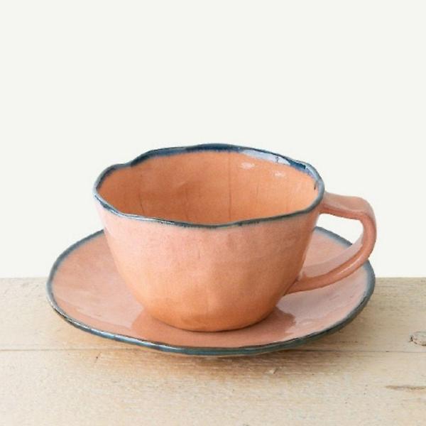  이천도자기 팔레트 커피잔 받침 1인 세트 찻잔 선물용