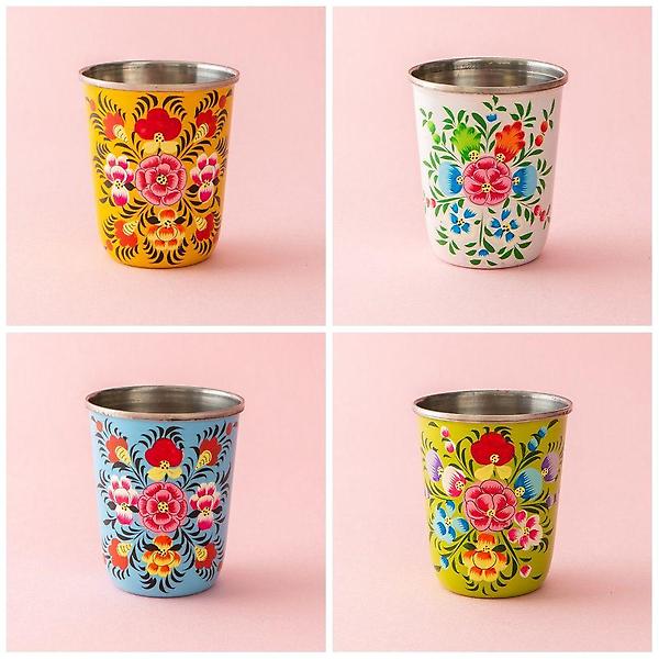  애나멜 스테인레스 컵 250ml 스텐잔 물컵