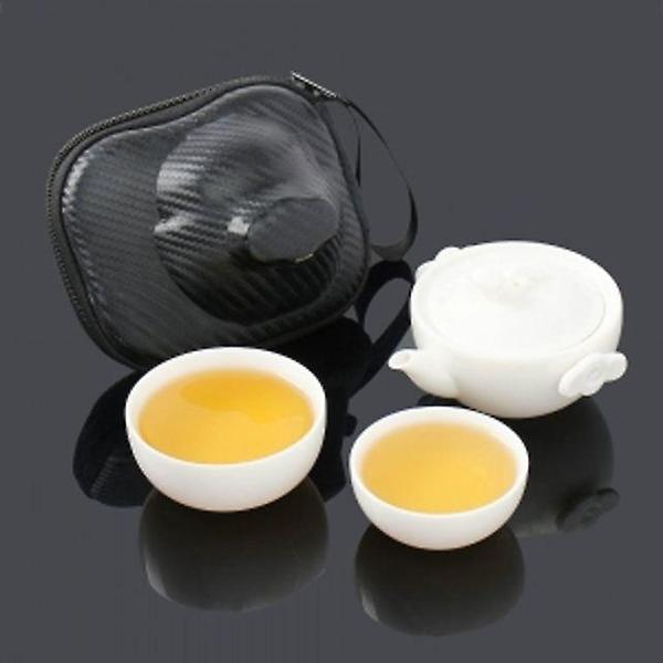  콤팩트 휴대용 2인 다기세트/ 여행용 다도세트