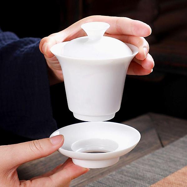  (순수) 마음휴식 도자기 개완 백자 뚜껑 다기 찻잔