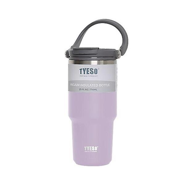  TYESO 차량 스포츠 내장형빨대 스텐 핸들텀블러 750mL