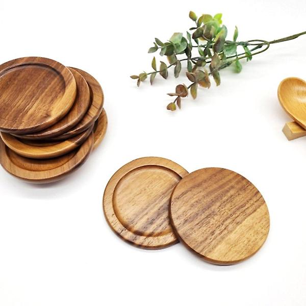  고급 티코스터 호두나무 찻잔 받침대 1p