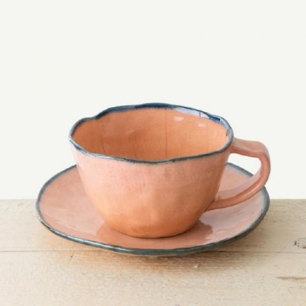  선물용 커피잔 팔레트 이천도자기 도자기잔 1인 받침