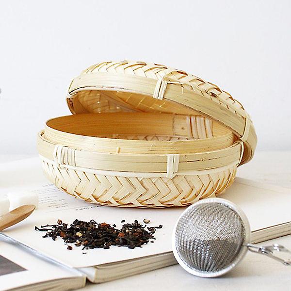  나무 보이차통 작은소품 수납함 정리함 대나무 원형통