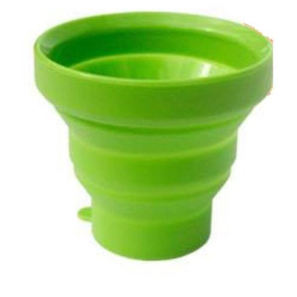  (SM)접이식 실리콘컵-그린 오렌지 사무실컵 캠핑용컵