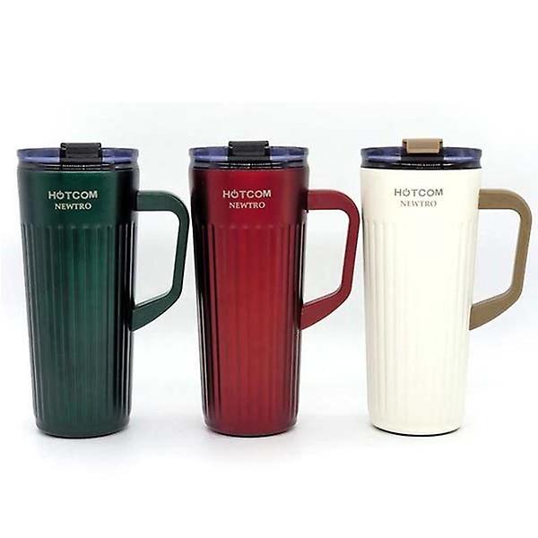  뉴트로 텀블러 보온 보냉 머그컵 보틀 아이보리 0.52L