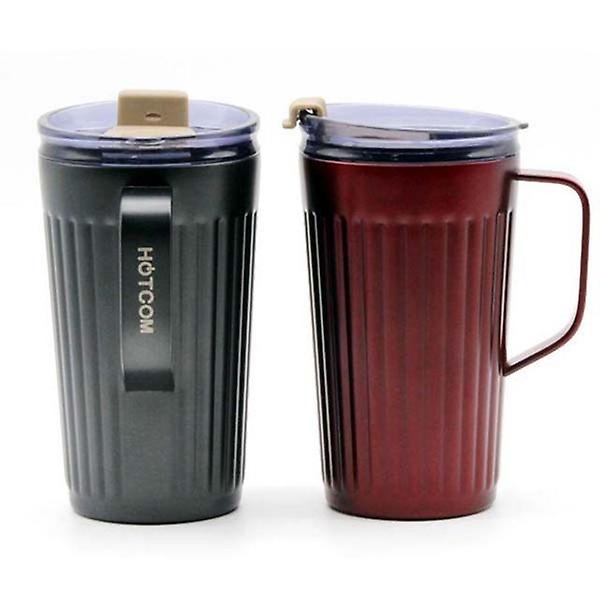  뉴트로 텀블러 보온 보냉 머그컵 보틀 그레이 0.4L