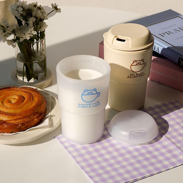  디저트베어 곰돌이 텀블러 2color/예쁜 국산 리유저블