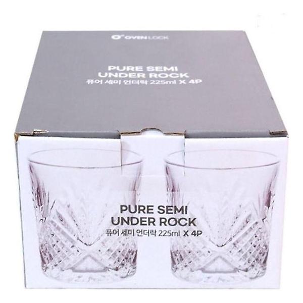  오븐락 퓨어 세미 언더락225ml x 4P