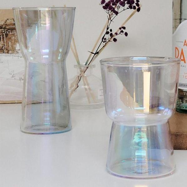  오로라 유리컵 내열 유리잔 술잔 맥주컵 음료컵 350ml