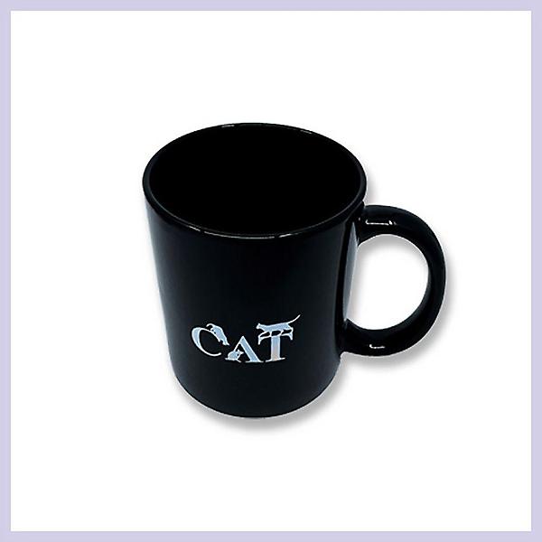  Cat n Black 도자기 세라믹 핸들 머그컵 330mL -블랙