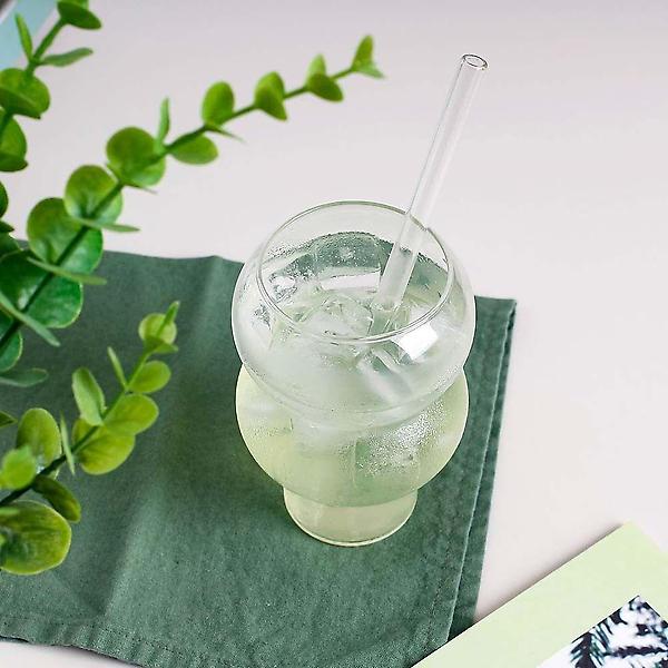  투명 내열 유리 버블 컵 2단 530ml