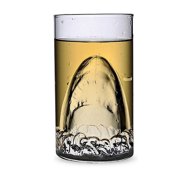  상어 맥주컵 상어컵 유리잔 이중유리컵 죠스컵