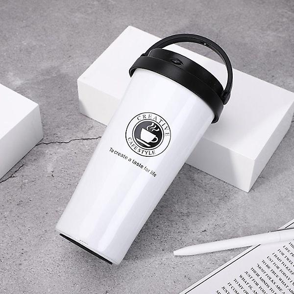  보온보냉 텀블러 스텐 텀블러 뚜껑물병 450ml 화이트