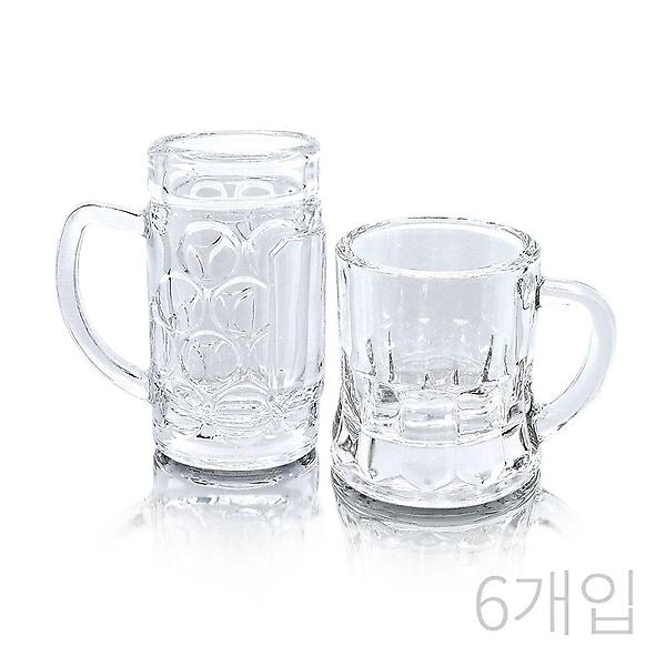  파미레 미니 손잡이 소주잔(6개입) 소주컵 맥주컵