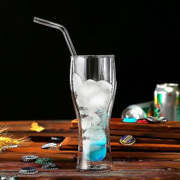  이중유리 베이직 유리컵 맥주잔 400ml