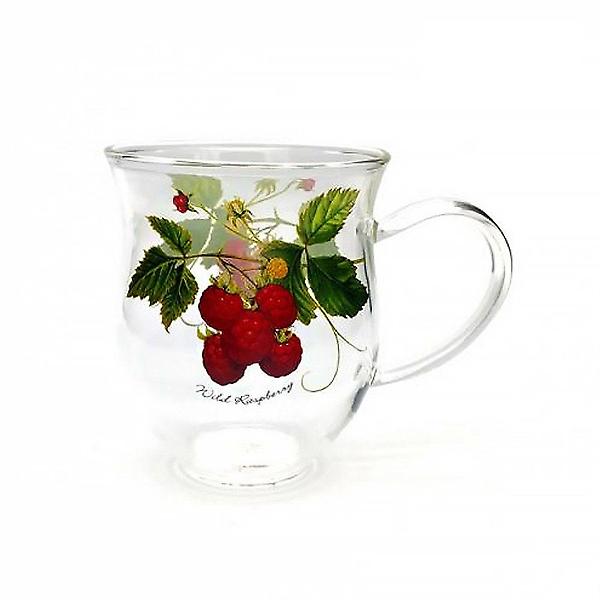  딸기 유리컵 2인 세트 400ml 예쁜 커피컵 찻잔 선물