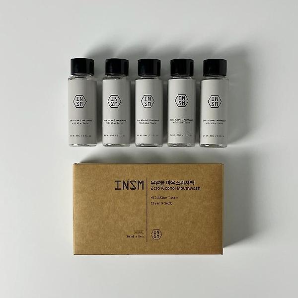  무알콜 휴대용 여행용 가글 알로에향  30ml X 5개입