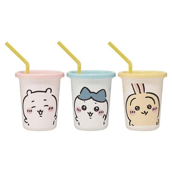  치이카와 먼작귀 스트로 빨대물컵 3p세트 320ml