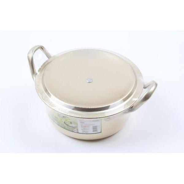  롯데 이라이프 양은 냄비 양수 18cm 노란 라면 전골