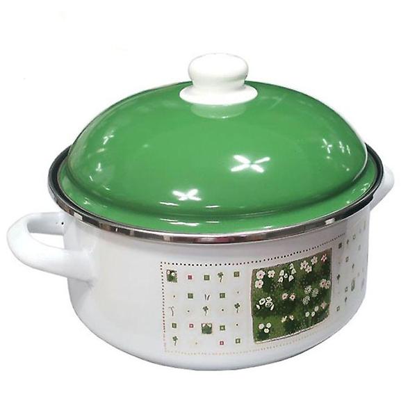  ELO 인덕션 법랑 냄비 찌개 라면 냄비 그린 24cm